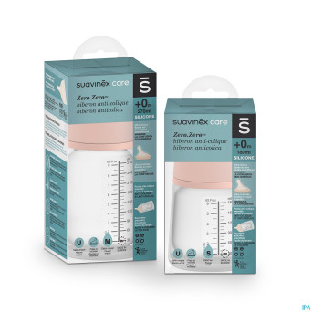 Suavinex zerozero biberon a/col. medium flow 270ml