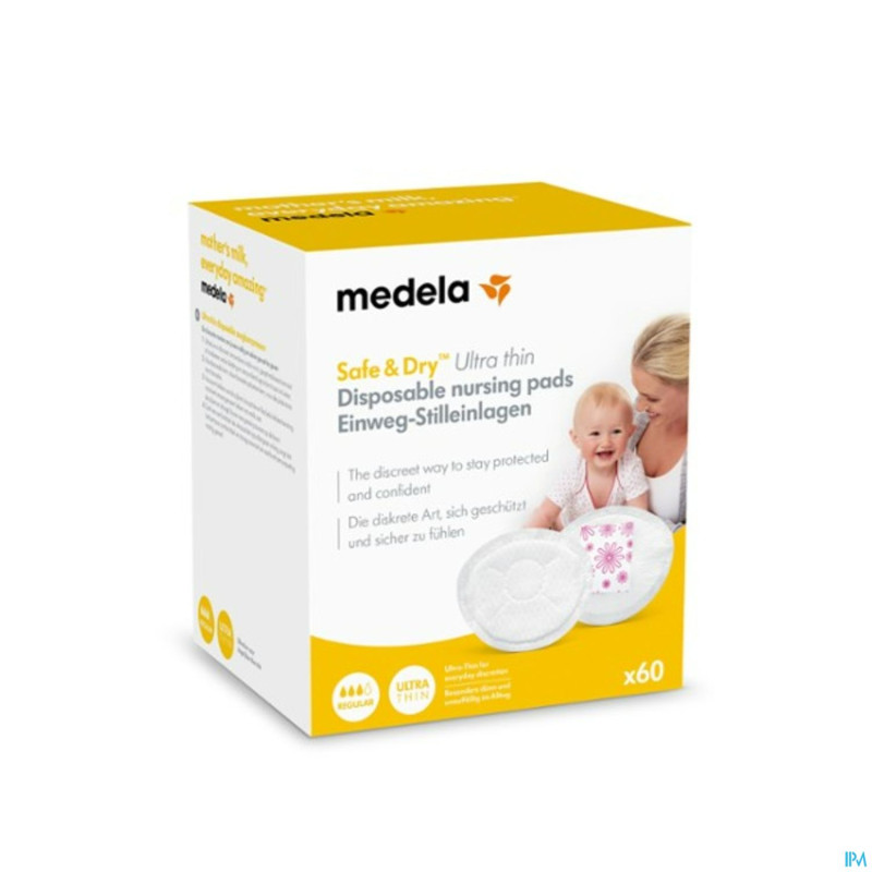 Medela ultra thin coussinets allaitem. jetables 60
