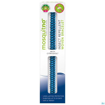 Mosquitno bracelet repulsif woven citriodiol