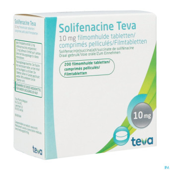 Solifenacine teva comp pell 2 x 100 x 10mg