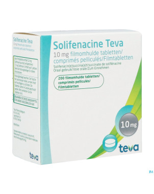 Solifenacine teva comp pell 2 x 100 x 10mg