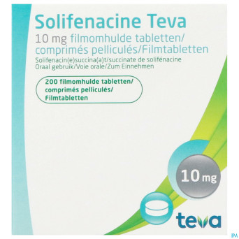 Solifenacine teva comp pell 2 x 100 x 10mg