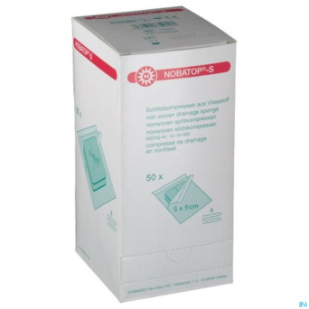 Noba compresses predecoupee sterile  5,0x 5,0cm 50