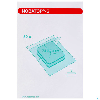 Noba compresses predecoupee sterile  7,5x 7,5cm 50
