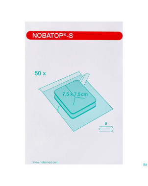 Noba compresses predecoupee sterile  7,5x 7,5cm 50