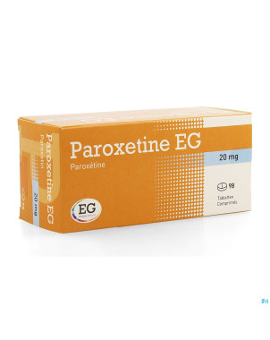 Paroxetine eg 20mg comp  98 x 20mg