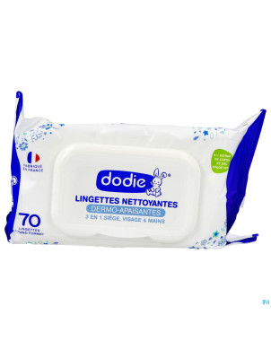 Dodie lingettes classique pocket nf 70