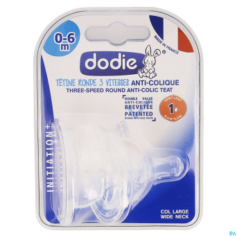 Dodie tetine iniiation+    3 vitesses debit 1  2