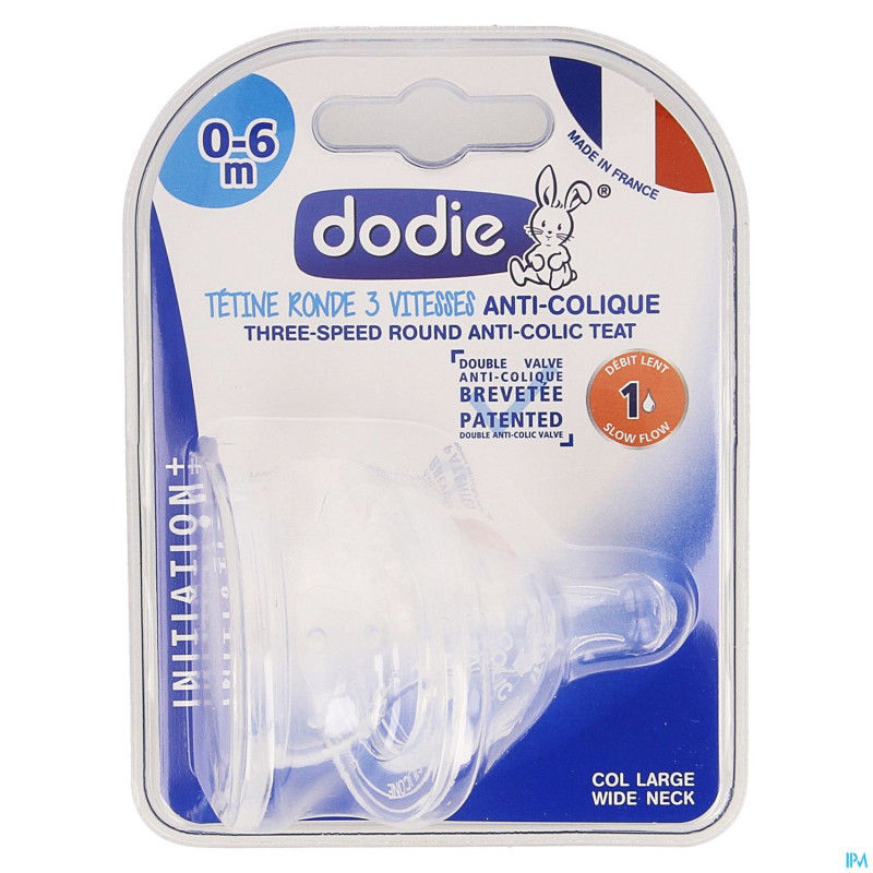 Dodie tetine iniiation+    3 vitesses debit 1  2