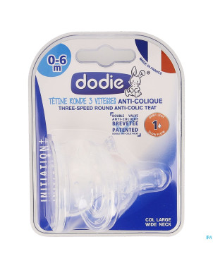 Dodie tetine iniiation+    3 vitesses debit 1  2