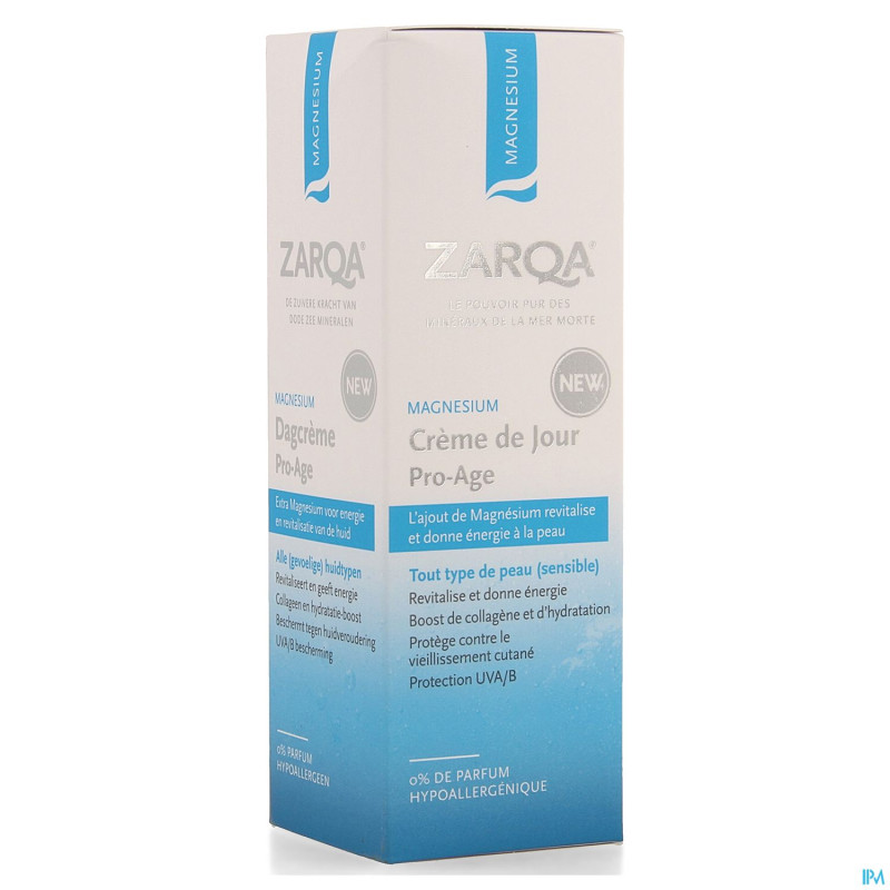 Zarqa magnesium creme jour pro-age 50ml