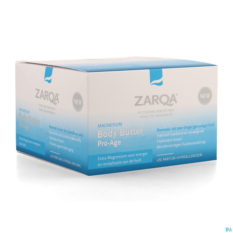 Zarqa magnesium beurre corps 200ml