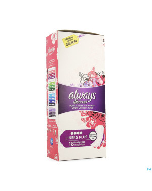 Always discreet incont liners plus sp 18