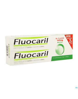 Fluocaril bi-fluore 145 menthe 2x75ml + brosse