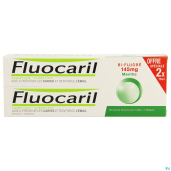 Fluocaril bi-fluore 145 menthe 2x75ml + brosse