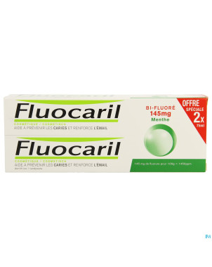 Fluocaril bi-fluore 145 menthe 2x75ml + brosse