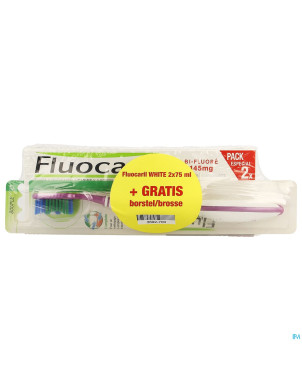 Fluocaril bi-fluore 145 white 2x75ml + brosse