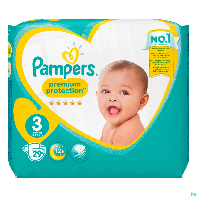 Pampers premium protection carry pack s3 29