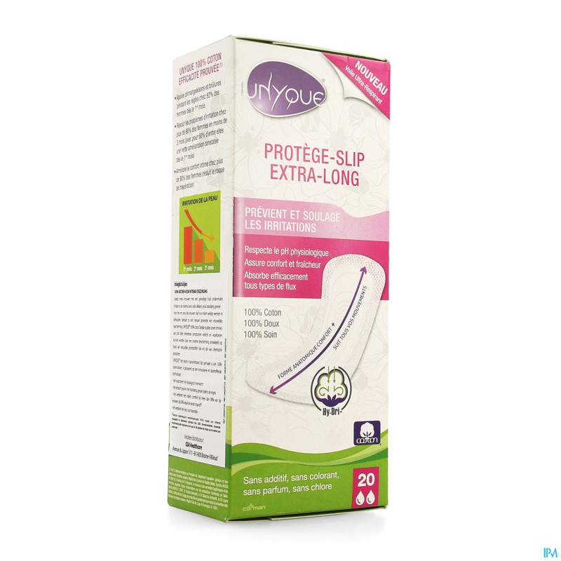 Unyque protege slips extra long    boite 20