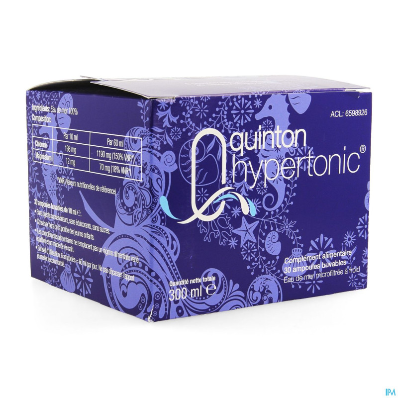 Quinton hypertonic    amp 30x10ml
