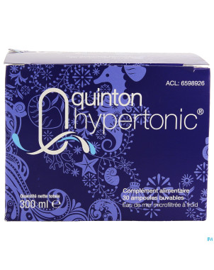 Quinton hypertonic    amp 30x10ml