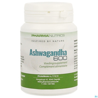 Ashwagandha 600mg v-caps  60    pharmanutrics