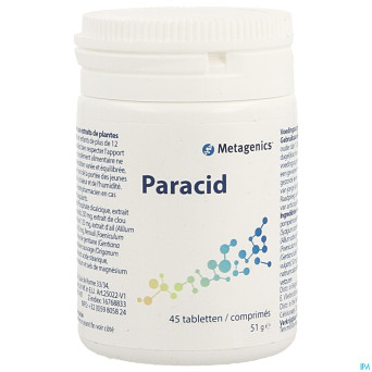 Paracid    caps 45 25022  metagenics