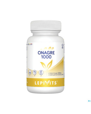 Huile onagre 1000mg caps 60 lepivits