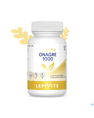 Huile onagre 1000mg caps 60 lepivits