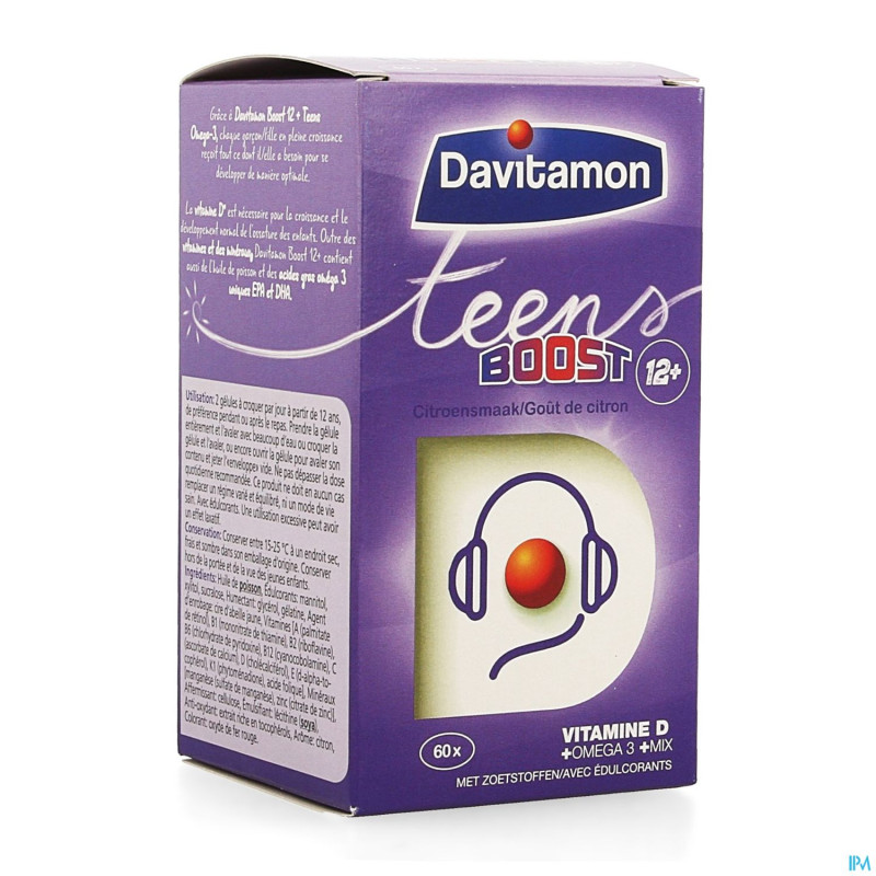 Davitamon boost teens omega-3  caps 60