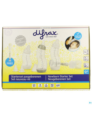 Difrax set nouveau-ne brosse biberon neutre
