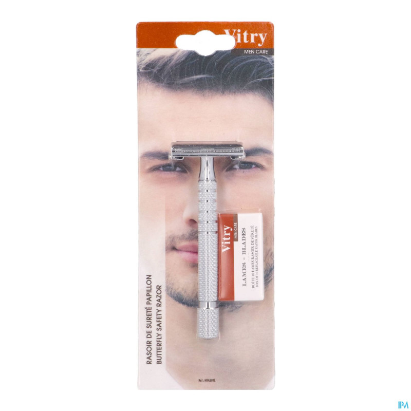Vitry rasoir surete papillon + 10 lames offert