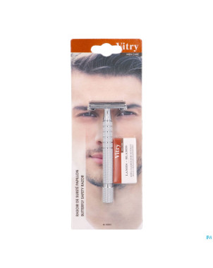 Vitry rasoir surete papillon + 10 lames offert