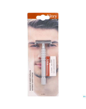 Vitry rasoir surete papillon + 10 lames offert