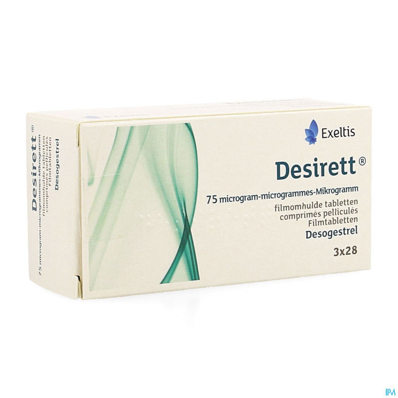 Desirett 75mcg comp pell  3 x 28