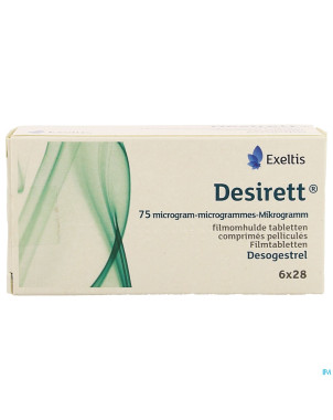 Desirett 75mcg comp pell  6 x 28