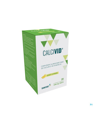 Calcivid 1000mg/800ie lemon chew  28