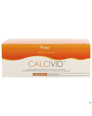Calcivid 1000mg/880ie orange sach 30