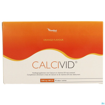 Calcivid 1000mg/880ie orange sach 90