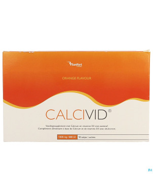 Calcivid 1000mg/880ie orange sach 90