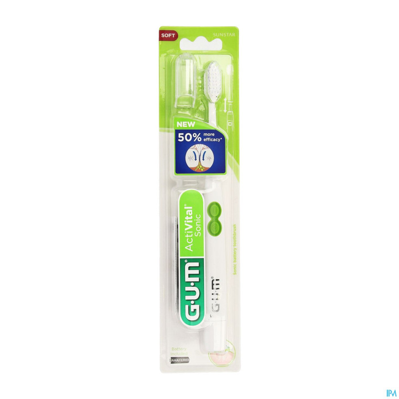 Gum activital brosse dents electriq. pile