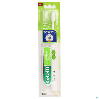 Gum activital brosse dents electriq. pile