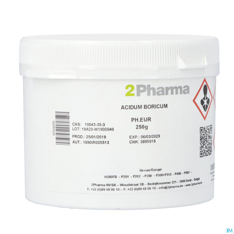 Acide borique    250g 2pharma