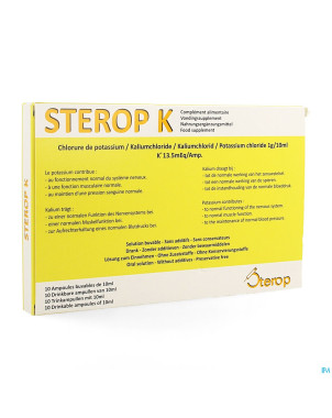 Sterop k amp 10x10ml