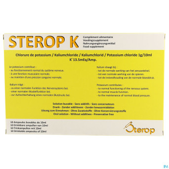 Sterop k amp 10x10ml