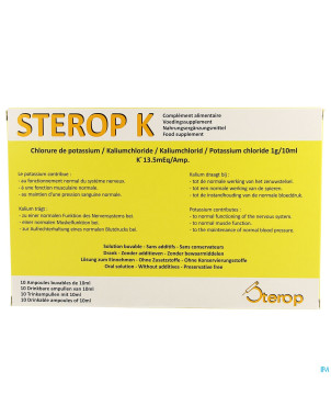 Sterop k amp 10x10ml