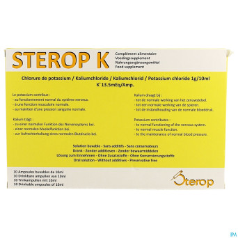Sterop k amp 10x10ml
