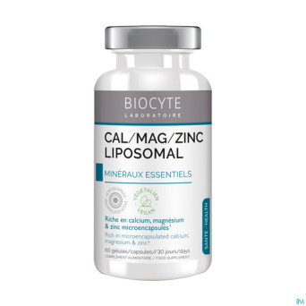 Biocyte cal mag zinc liposomal caps 60