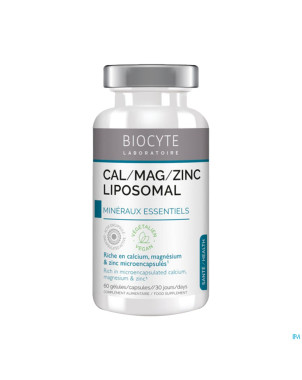Biocyte cal mag zinc liposomal caps 60