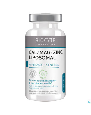 Biocyte cal mag zinc liposomal caps 60